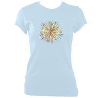 update alt-text with template Explosion Fitted T-Shirt - T-shirt - Light Blue - Mudchutney