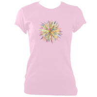 update alt-text with template Explosion Fitted T-Shirt - T-shirt - Light Pink - Mudchutney
