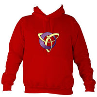 Celtic Modern Design Hoodie-Hoodie-Fire red-Mudchutney