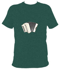 Wooden Melodeon T-Shirt - T-shirt - Midnight - Mudchutney