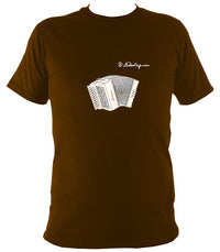 Castagnari Tommy Melodeon T-Shirt - T-shirt - Dark Chocolate - Mudchutney