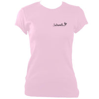 update alt-text with template Ladies Fitted Saltarelle T-shirt - T-shirt - Light Pink - Mudchutney