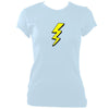 update alt-text with template Lightening Fitted T-Shirt - T-shirt - Light Blue - Mudchutney