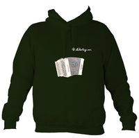 Castagnari Lilly Melodeon Hoodie-Hoodie-Forest green-Mudchutney