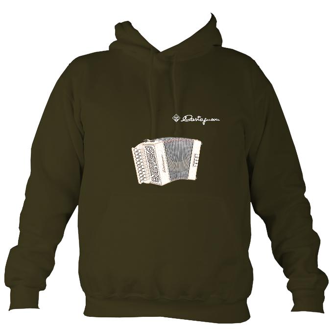 Castagnari Lilly Melodeon Hoodie-Hoodie-Olive green-Mudchutney