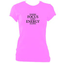 update alt-text with template Where focus goes fitted T-shirt - T-shirt - Azalea - Mudchutney