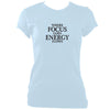 update alt-text with template Where focus goes fitted T-shirt - T-shirt - Light Blue - Mudchutney
