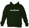 Winged Scarab Hoodie-Hoodie-Forest green-Mudchutney