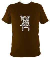 Cave Painting T-Shirt - T-shirt - Dark Chocolate - Mudchutney