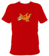 Dare Bear T-Shirt - T-shirt - Red - Mudchutney
