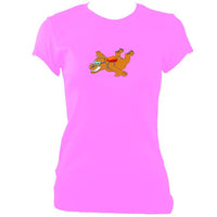 update alt-text with template Dare Bear Fitted T-Shirt - T-shirt - Azalea - Mudchutney