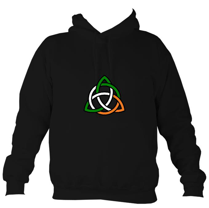 Irish Colour Celtic Knot Hoodie-Hoodie-Jet black-Mudchutney