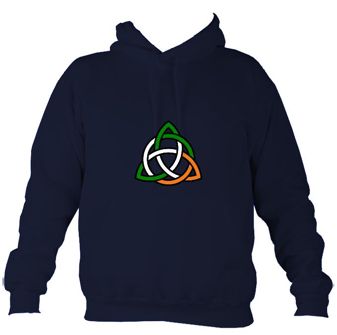 Irish Colour Celtic Knot Hoodie-Hoodie-Oxford navy-Mudchutney