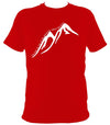 The Man on top of mountain didn't fall there T-shirt - T-shirt - Red - Mudchutney