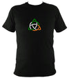 Irish Coloured Celtic Knot T-shirt - T-shirt - Black - Mudchutney