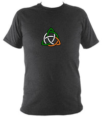 Irish Coloured Celtic Knot T-shirt - T-shirt - Dark Heather - Mudchutney