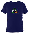 Irish Coloured Celtic Knot T-shirt - T-shirt - Navy - Mudchutney