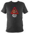 Warning Melodeon Player T-Shirt - T-shirt - Dark Heather - Mudchutney