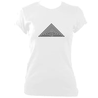update alt-text with template Labrynth Fitted T-Shirt - T-shirt - White - Mudchutney