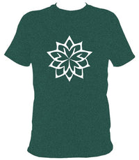 Five Sided Geometric Flower T-Shirt - T-shirt - Midnight - Mudchutney
