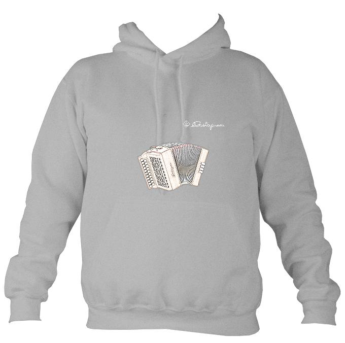 Castagnari Tommy Melodeon Hoodie-Hoodie-Heather grey-Mudchutney