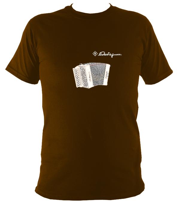 Castagnari Lilly Melodeon T-Shirt - T-shirt - Dark Chocolate - Mudchutney