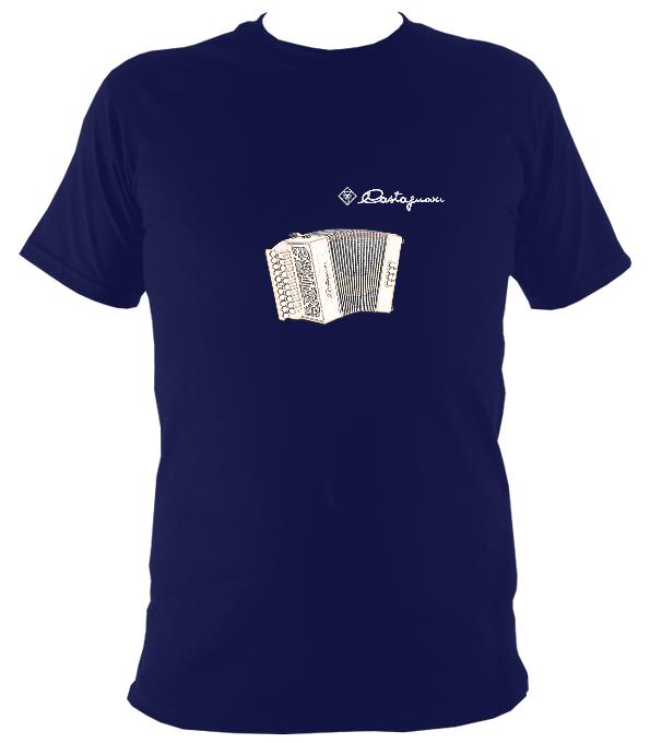 Castagnari Lilly Melodeon T-Shirt - T-shirt - Navy - Mudchutney