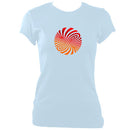 update alt-text with template Red Illusion Fitted T-Shirt - T-shirt - Light Blue - Mudchutney