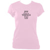 update alt-text with template "Joy is in us not Things" Fitted T-shirt - T-shirt - Light Pink - Mudchutney