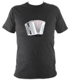 Chromatic Button Accordion T-Shirt - T-shirt - Dark Heather - Mudchutney