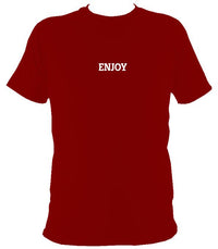 Enjoy T-shirt - T-shirt - Cardinal Red - Mudchutney