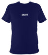 Enjoy T-shirt - T-shirt - Navy - Mudchutney
