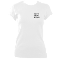 Scots Music Group "Small Logo" Womens Fitted T-shirt