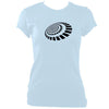 update alt-text with template Spiral Blocks Ladies Fitted T-shirt - T-shirt - Light Blue - Mudchutney