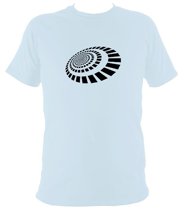 Spiral Blocks T-shirt - T-shirt - Light Blue - Mudchutney