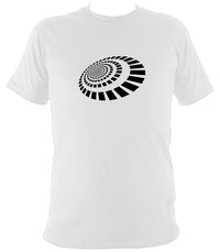 Spiral Blocks T-shirt - T-shirt - White - Mudchutney