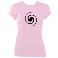 update alt-text with template Spiral Ladies Fitted T-shirt - T-shirt - Light Pink - Mudchutney