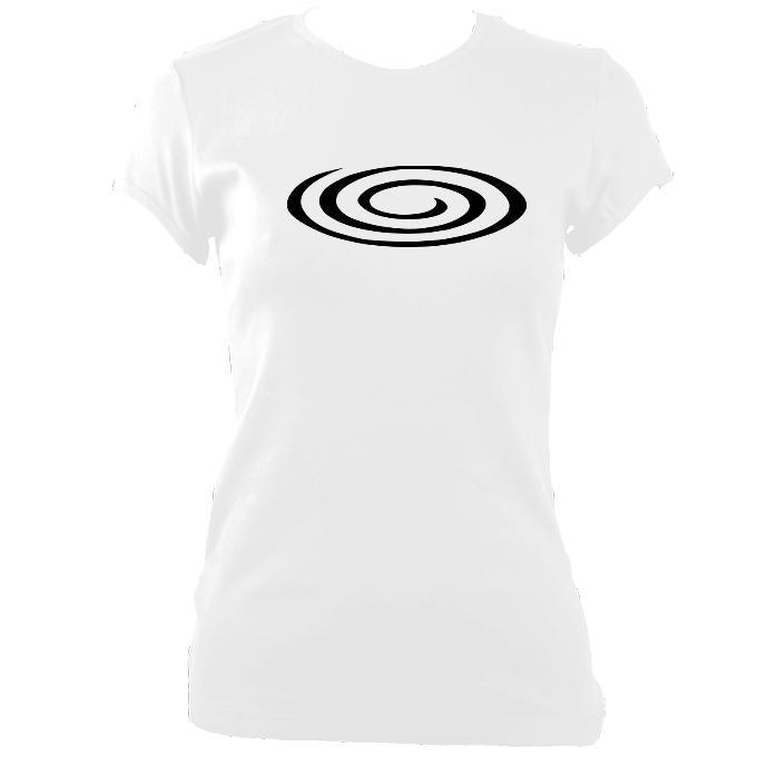update alt-text with template Spiral Ladies Fitted T-shirt - T-shirt - White - Mudchutney