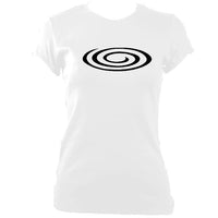 update alt-text with template Spiral Ladies Fitted T-shirt - T-shirt - White - Mudchutney