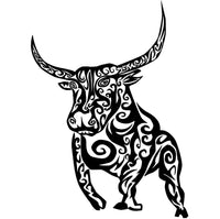 Tribal Bull Hoodie-Hoodie-Mudchutney