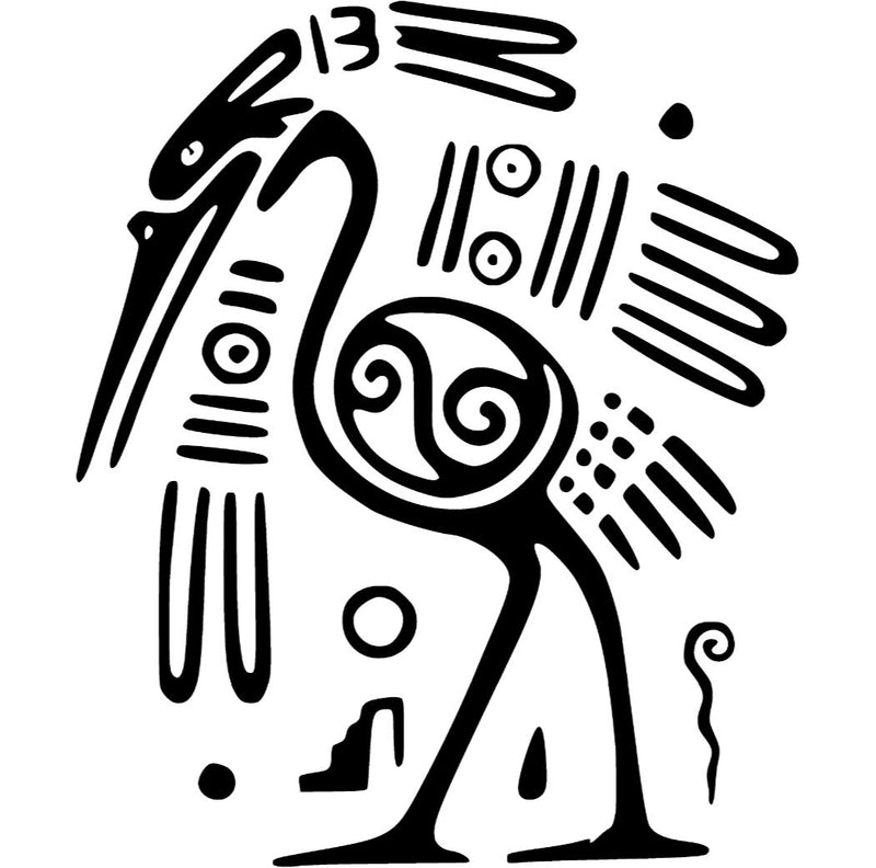 Egyptian or Tribal Style Bird - T-shirt - - Mudchutney
