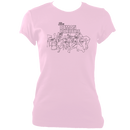 The Demon Barbers XL Ladies Fitted T-shirt