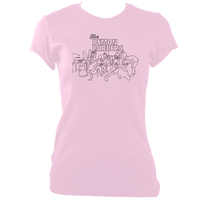 The Demon Barbers XL Ladies Fitted T-shirt