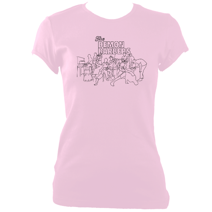 The Demon Barbers XL Ladies Fitted T-shirt