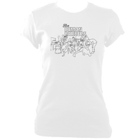 The Demon Barbers XL Ladies Fitted T-shirt