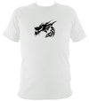 Tribal Tattoo Style Dragon Head T-shirt - T-shirt - White - Mudchutney
