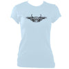 update alt-text with template Tribal Bull Ladies Fitted T-shirt - T-shirt - Light Blue - Mudchutney