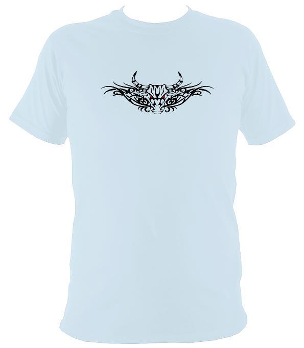 Tribal Bull T-shirt - T-shirt - Light Blue - Mudchutney