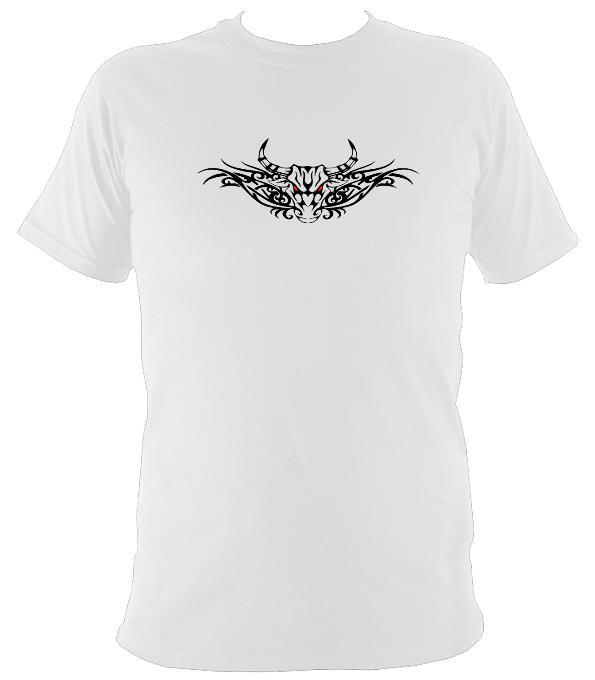 Tribal Bull T-shirt - T-shirt - White - Mudchutney