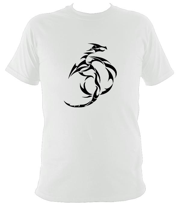 Tribal Dragon T-shirt - T-shirt - White - Mudchutney